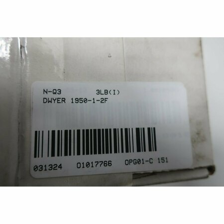 Dwyer 45IN-H2O 125/250/480V-AC PRESSURE SWITCH 1950-1-2F